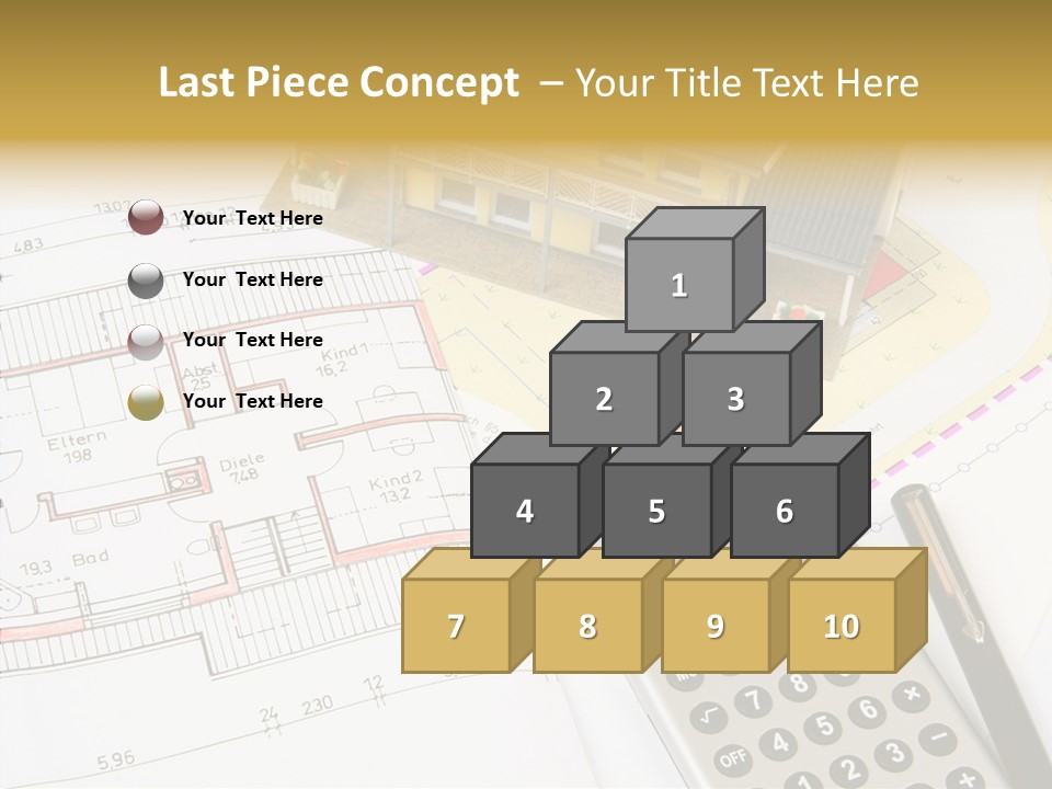 Solar Design Label PowerPoint Template