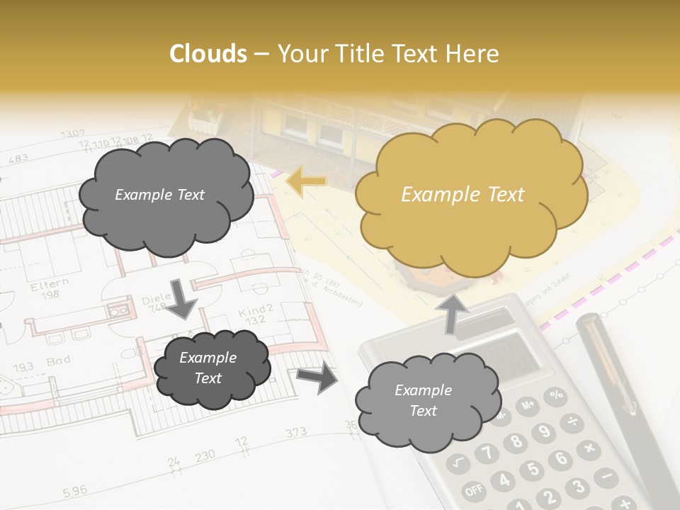 Solar Design Label PowerPoint Template