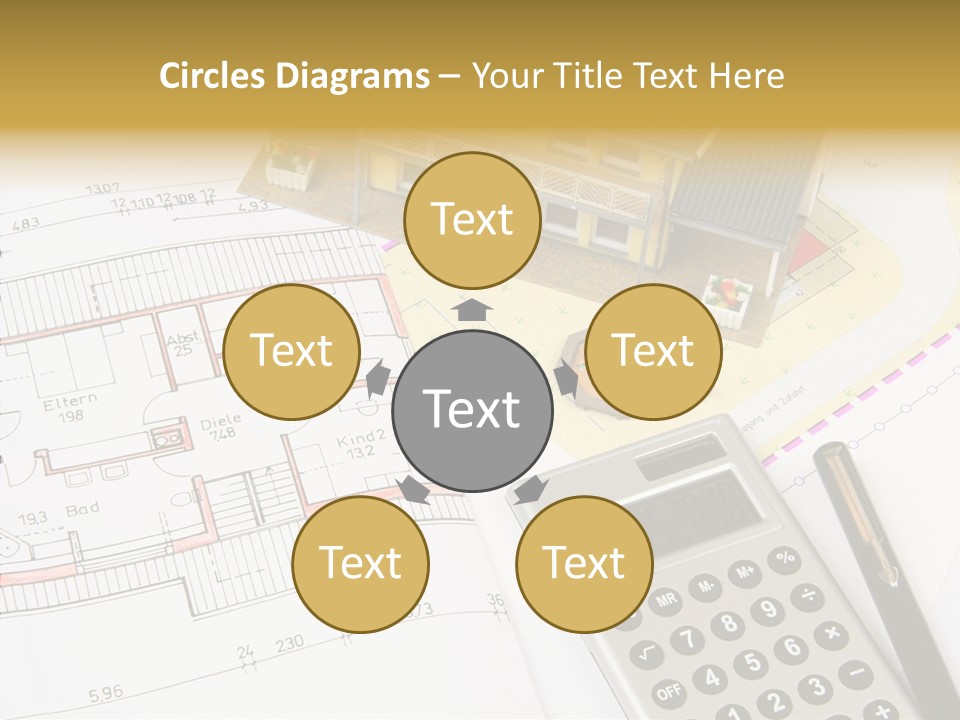 Solar Design Label PowerPoint Template