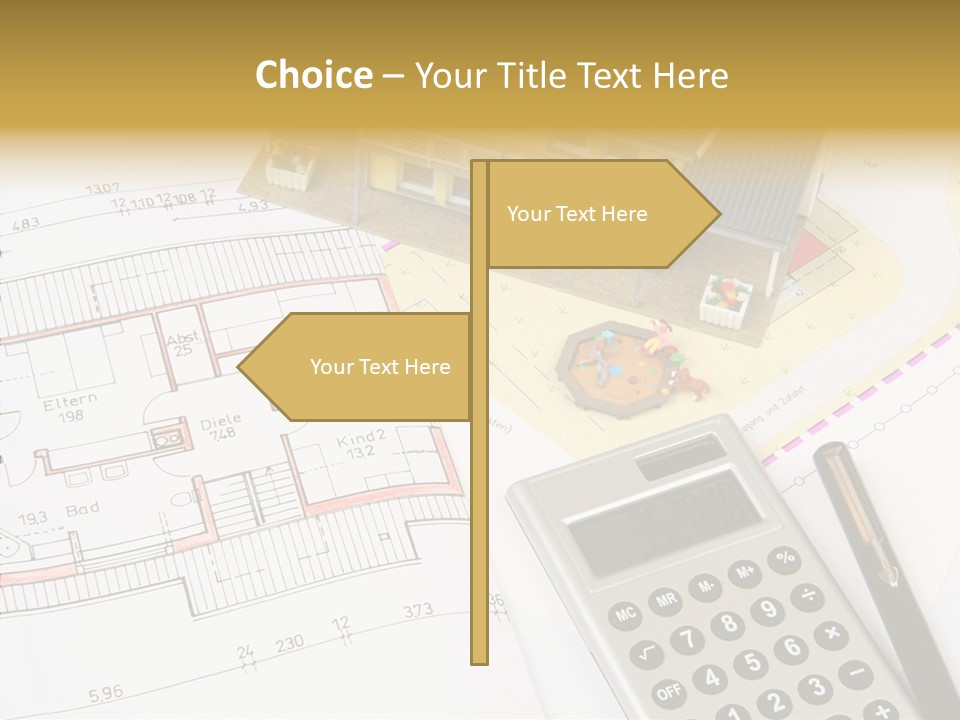 Solar Design Label PowerPoint Template