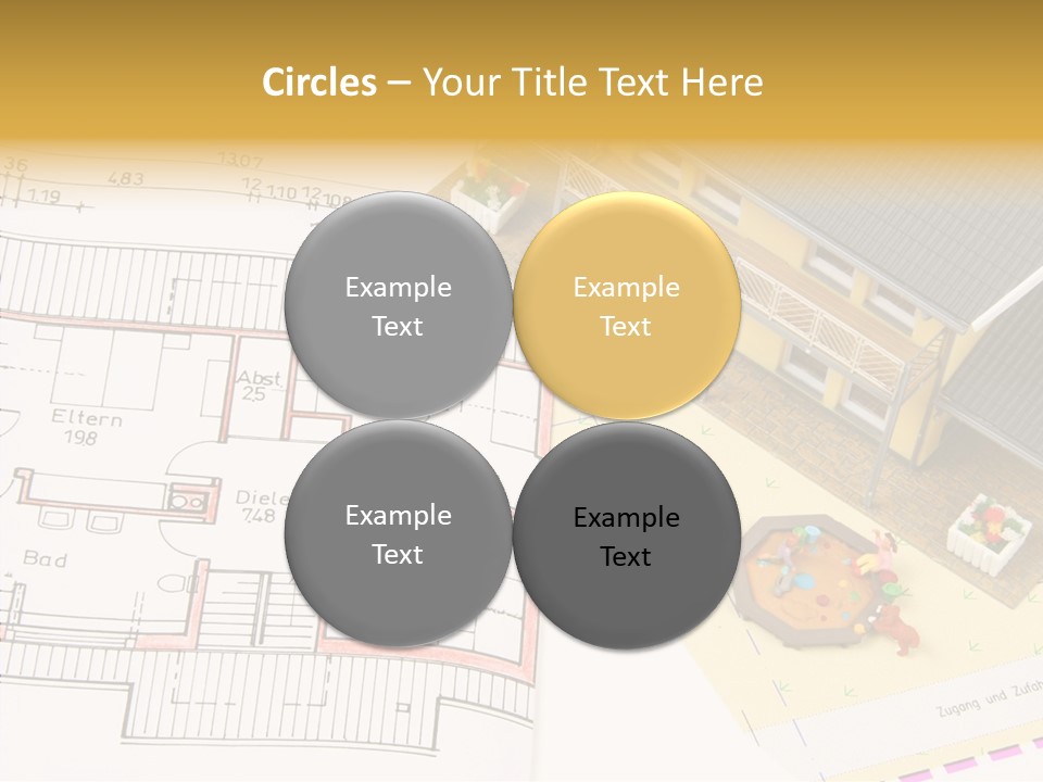 Alternative Energy Architecture Model Blueprint PowerPoint Template
