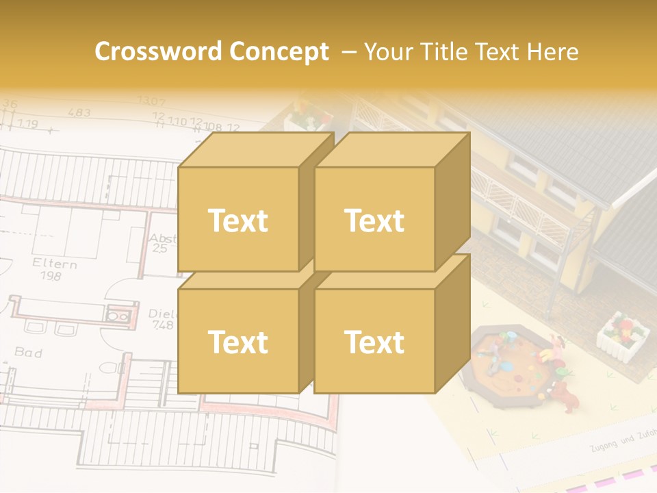Alternative Energy Architecture Model Blueprint PowerPoint Template