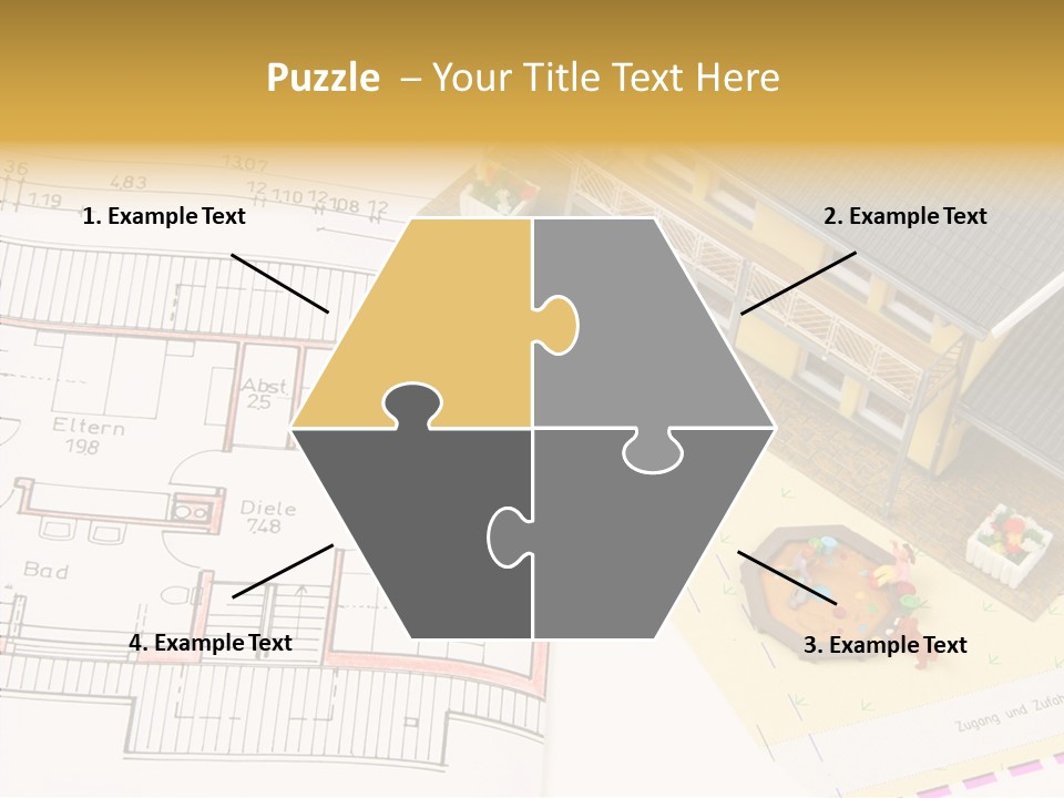 Alternative Energy Architecture Model Blueprint PowerPoint Template