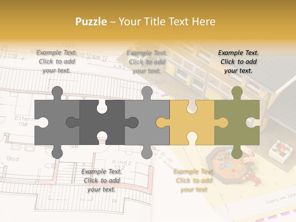 Alternative Energy Architecture Model Blueprint PowerPoint Template