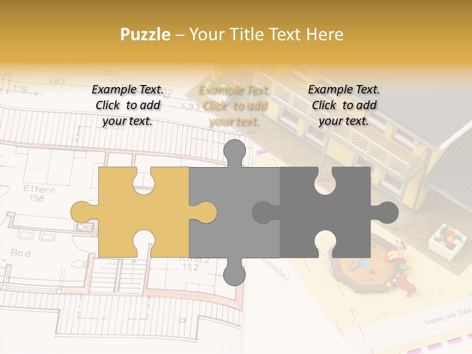 Alternative Energy Architecture Model Blueprint PowerPoint Template
