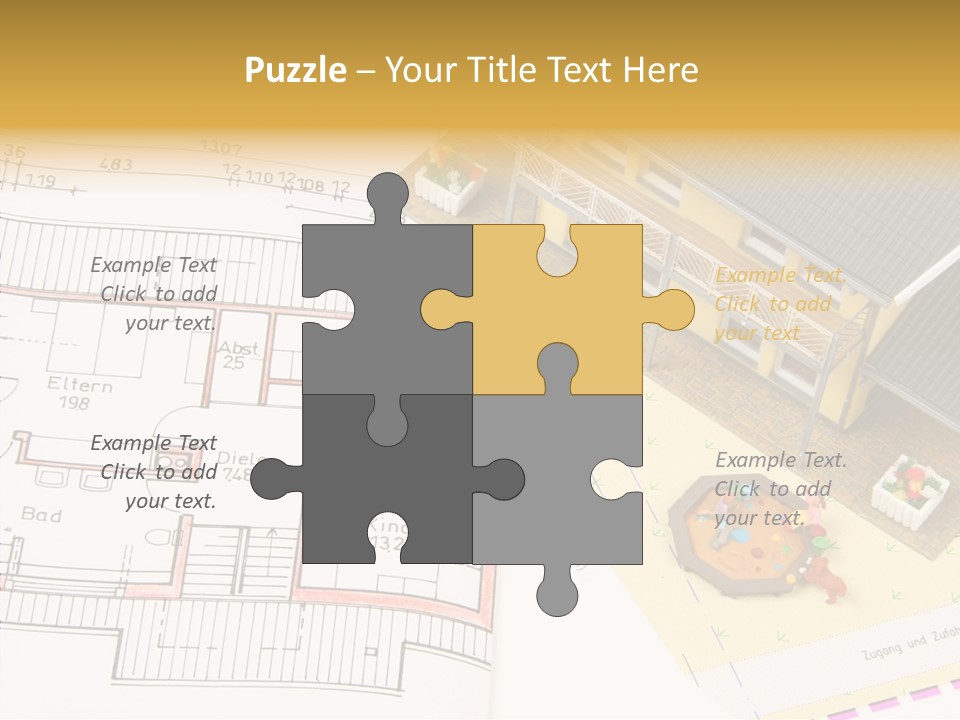 Alternative Energy Architecture Model Blueprint PowerPoint Template