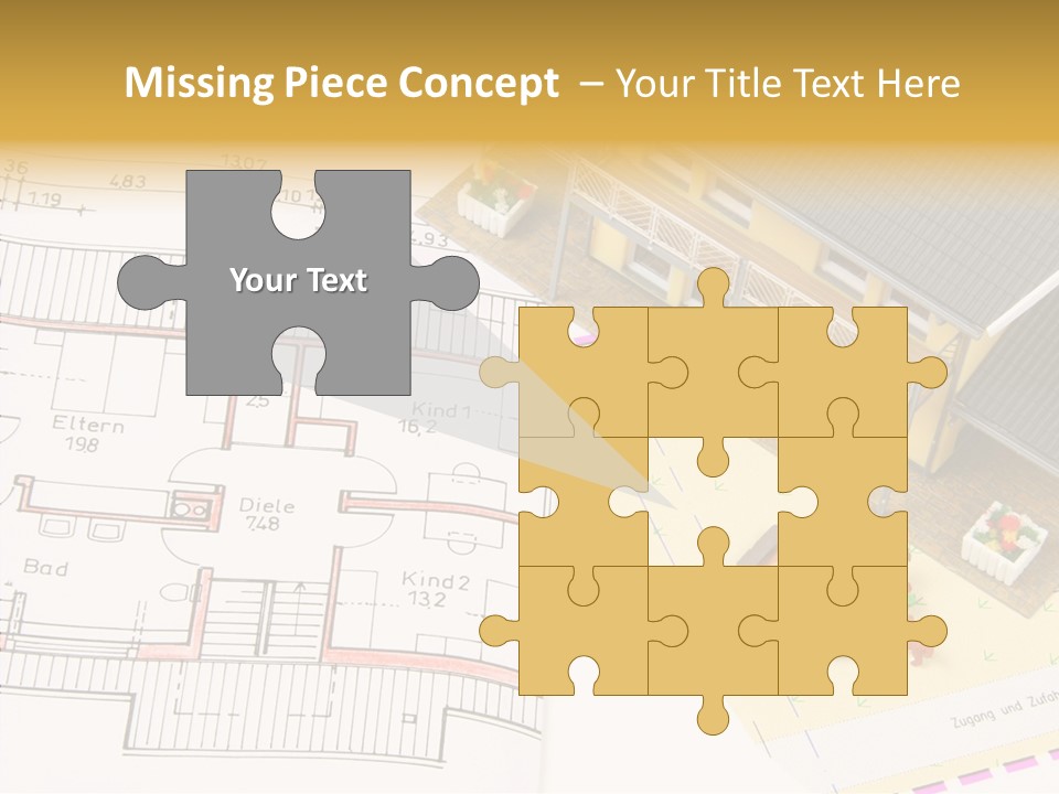 Alternative Energy Architecture Model Blueprint PowerPoint Template