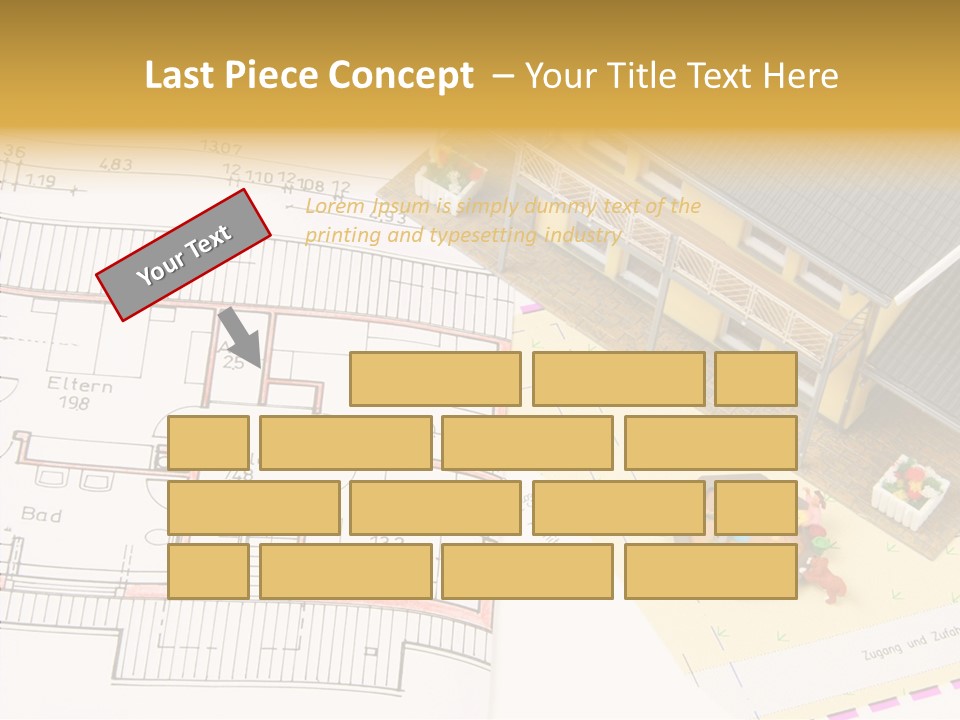 Alternative Energy Architecture Model Blueprint PowerPoint Template