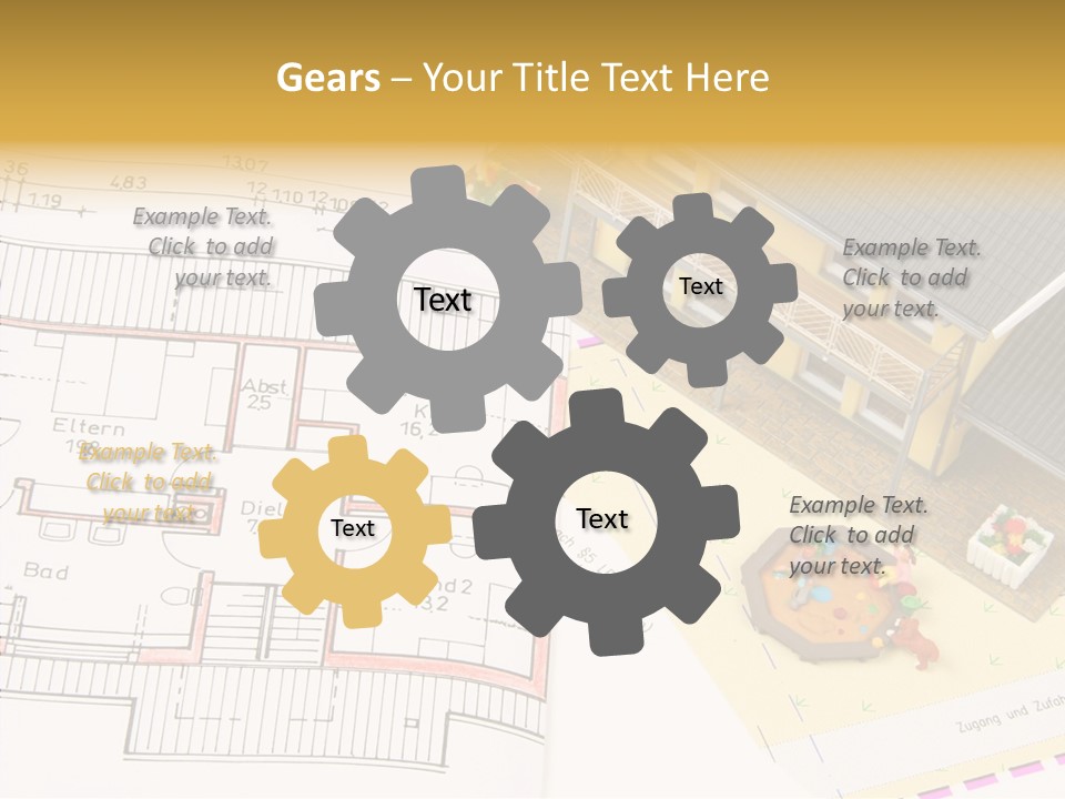 Alternative Energy Architecture Model Blueprint PowerPoint Template