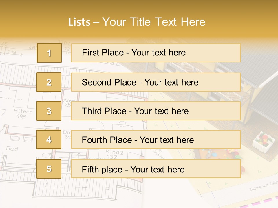 Alternative Energy Architecture Model Blueprint PowerPoint Template