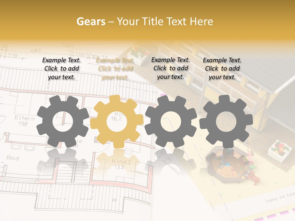 Alternative Energy Architecture Model Blueprint PowerPoint Template