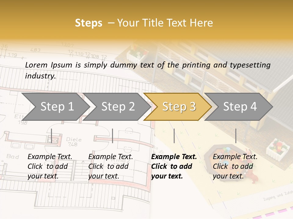 Alternative Energy Architecture Model Blueprint PowerPoint Template