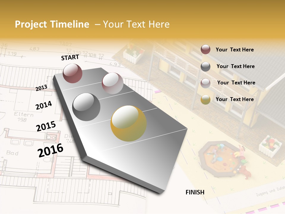 Alternative Energy Architecture Model Blueprint PowerPoint Template