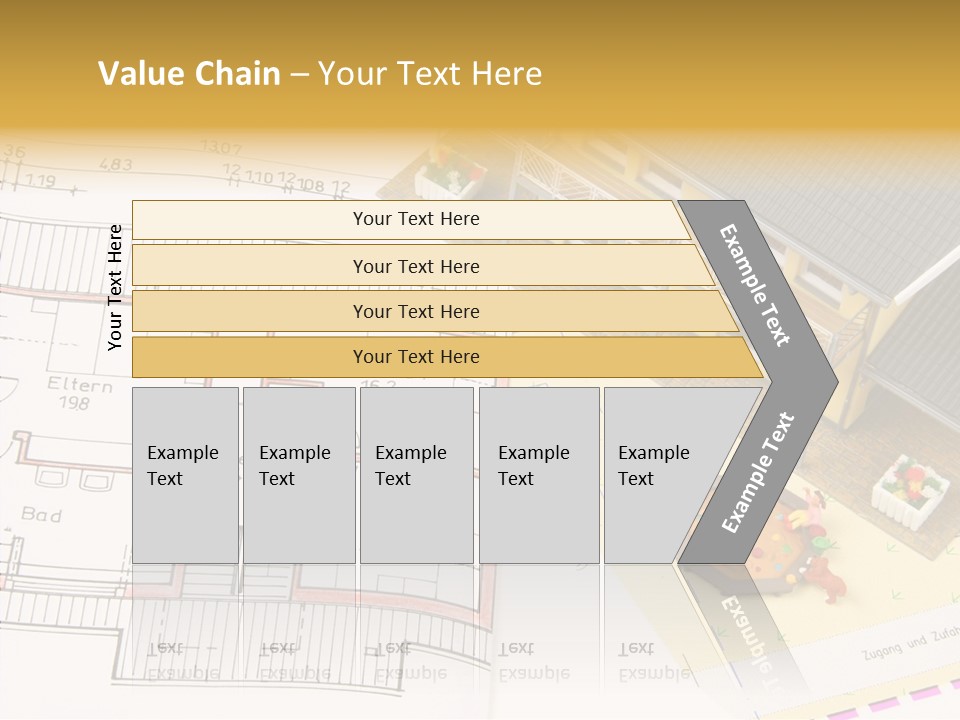 Alternative Energy Architecture Model Blueprint PowerPoint Template