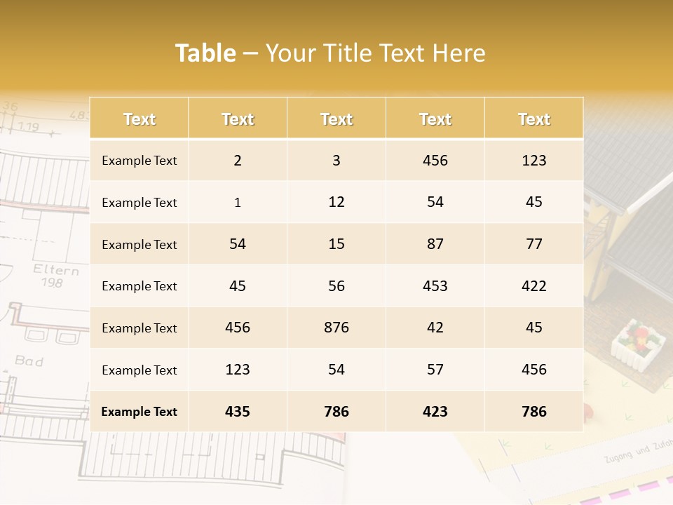 Alternative Energy Architecture Model Blueprint PowerPoint Template