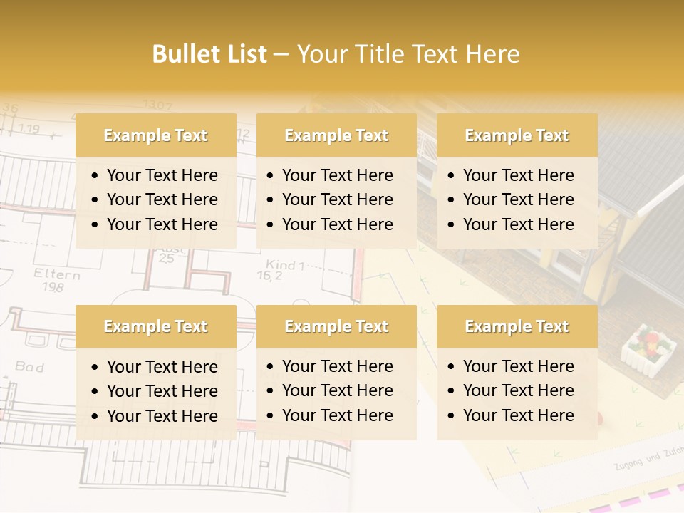 Alternative Energy Architecture Model Blueprint PowerPoint Template