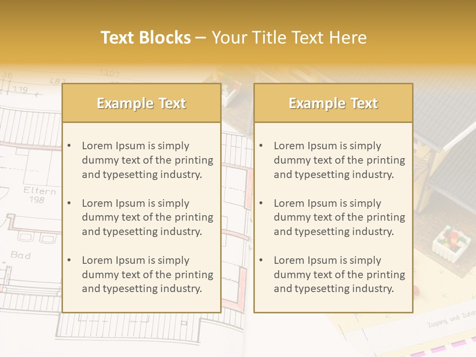 Alternative Energy Architecture Model Blueprint PowerPoint Template