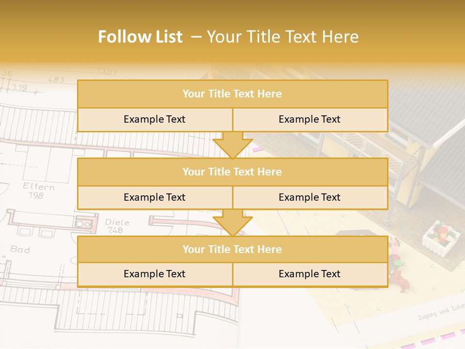 Alternative Energy Architecture Model Blueprint PowerPoint Template