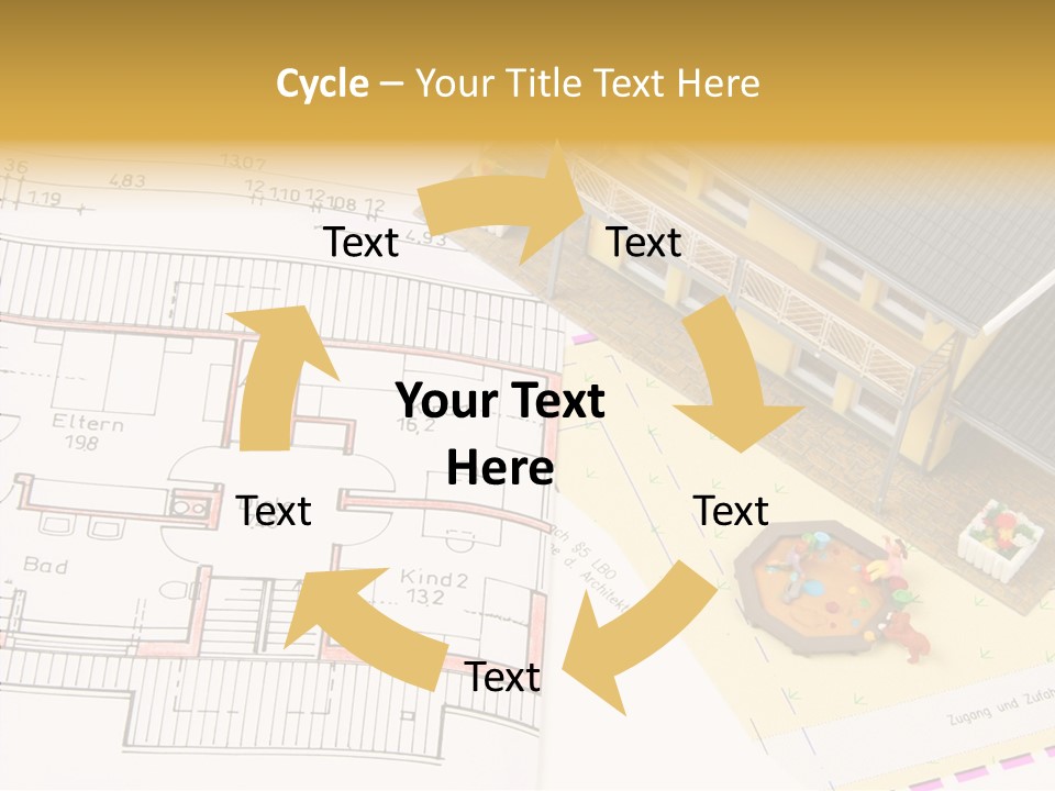Alternative Energy Architecture Model Blueprint PowerPoint Template
