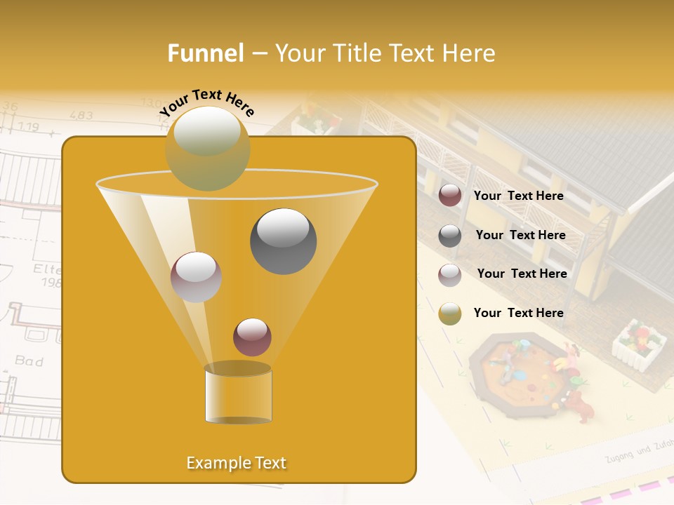 Alternative Energy Architecture Model Blueprint PowerPoint Template