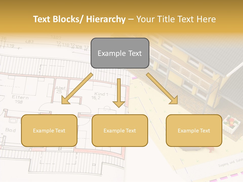 Alternative Energy Architecture Model Blueprint PowerPoint Template