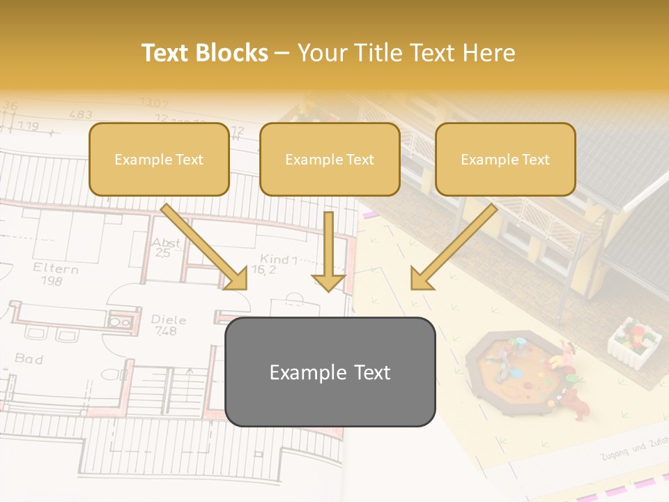 Alternative Energy Architecture Model Blueprint PowerPoint Template
