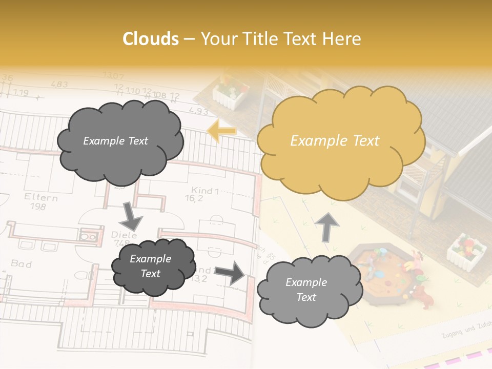 Alternative Energy Architecture Model Blueprint PowerPoint Template