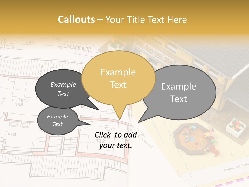 Alternative Energy Architecture Model Blueprint PowerPoint Template