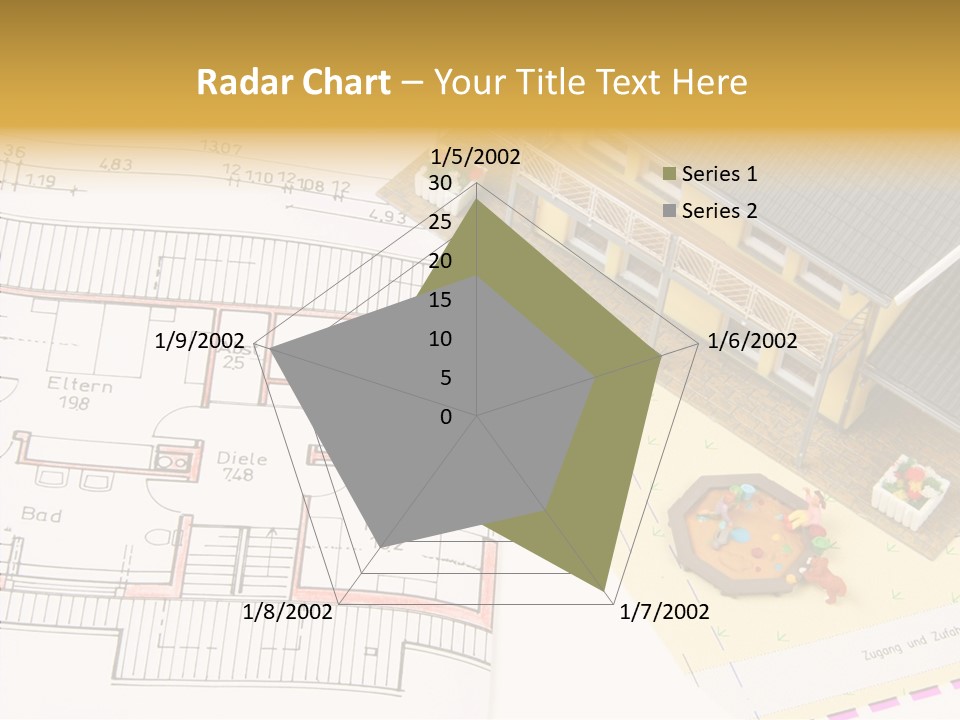 Alternative Energy Architecture Model Blueprint PowerPoint Template