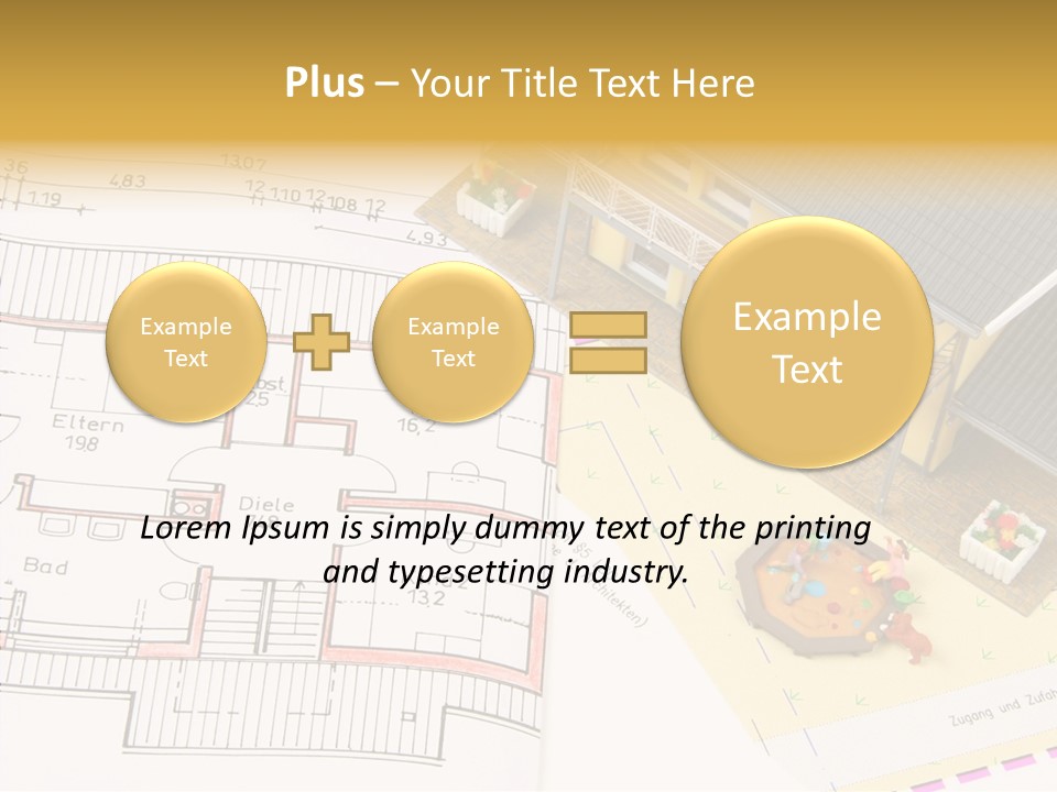 Alternative Energy Architecture Model Blueprint PowerPoint Template