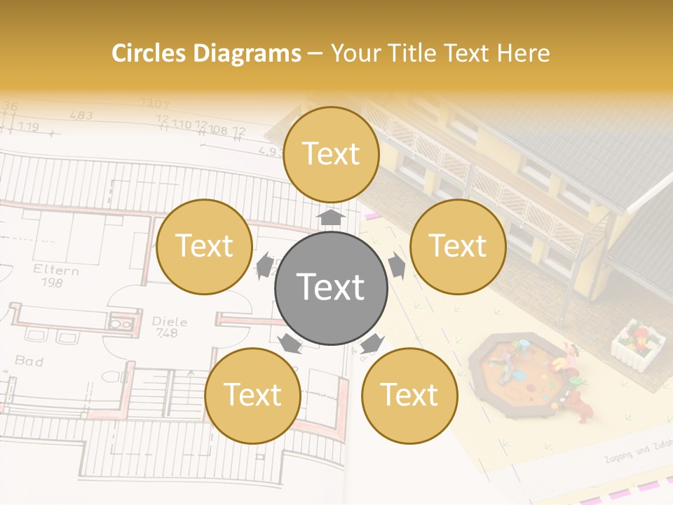 Alternative Energy Architecture Model Blueprint PowerPoint Template