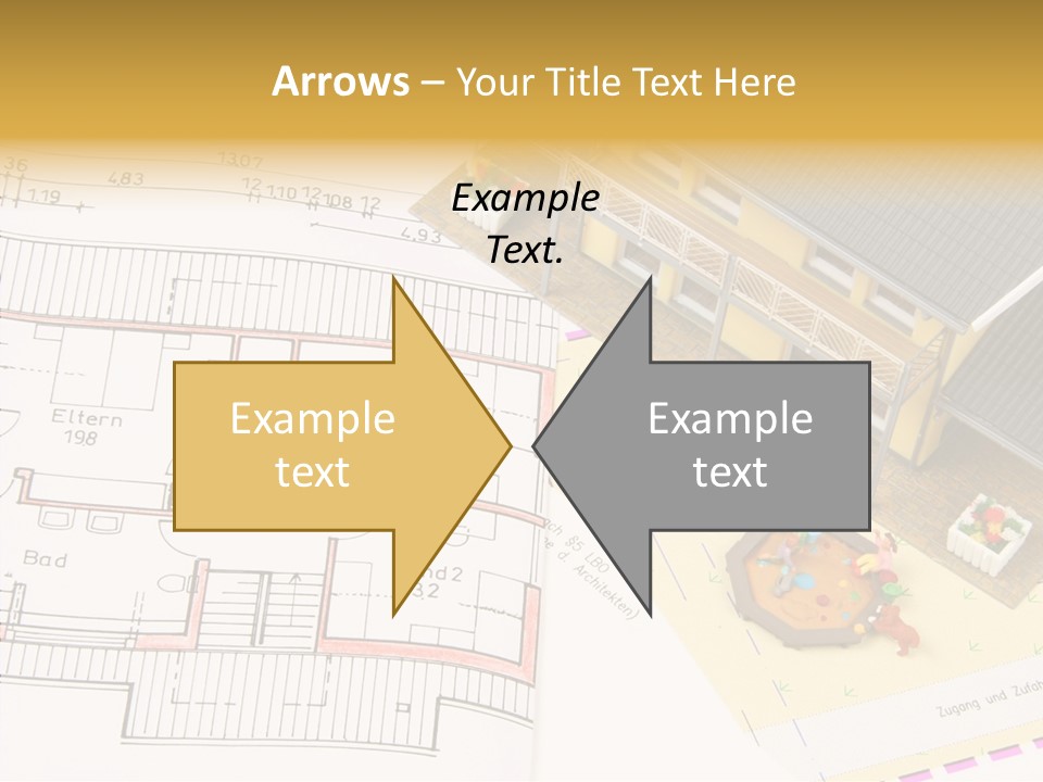 Alternative Energy Architecture Model Blueprint PowerPoint Template
