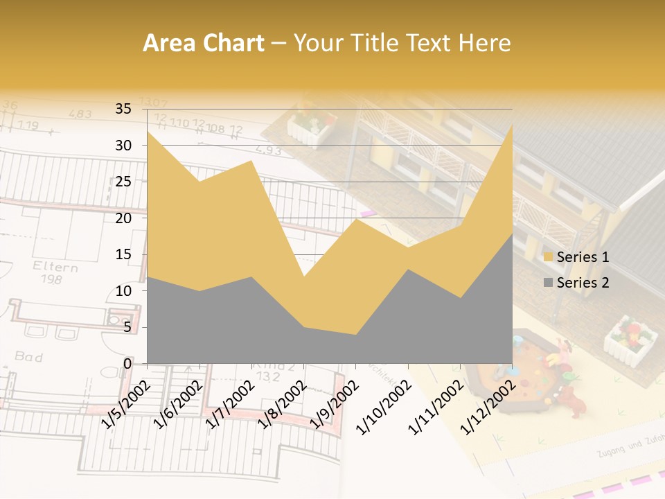 Alternative Energy Architecture Model Blueprint PowerPoint Template