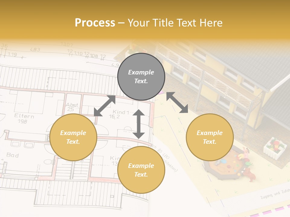 Alternative Energy Architecture Model Blueprint PowerPoint Template