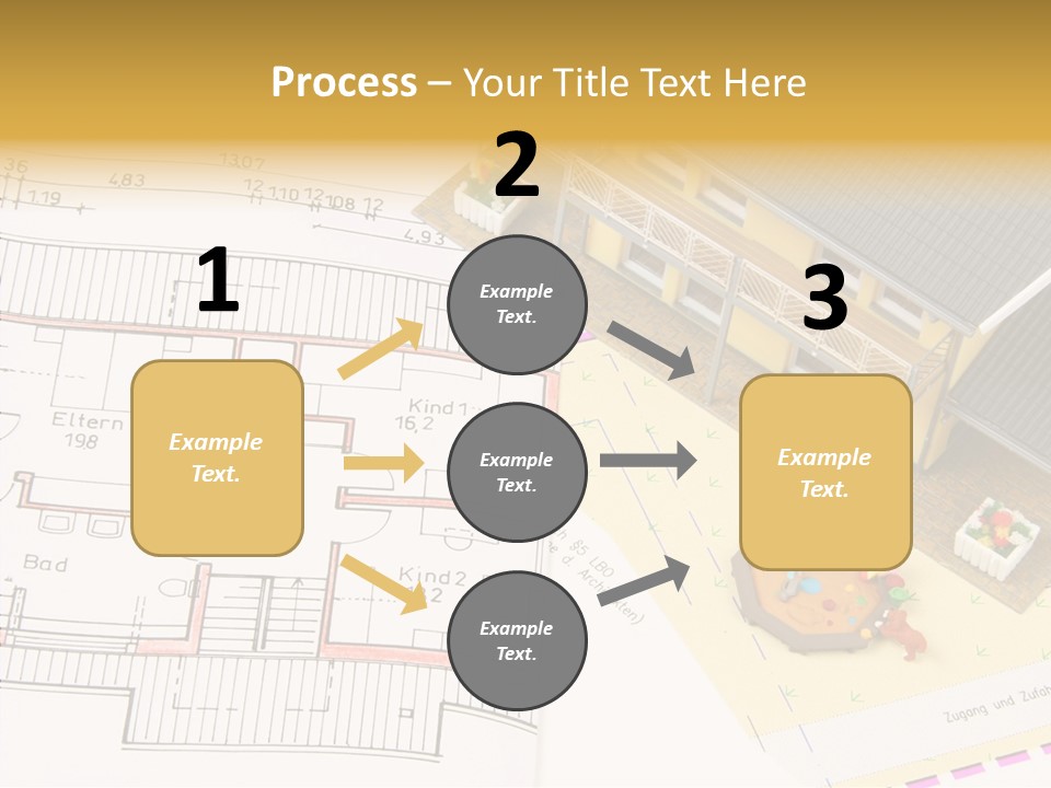Alternative Energy Architecture Model Blueprint PowerPoint Template