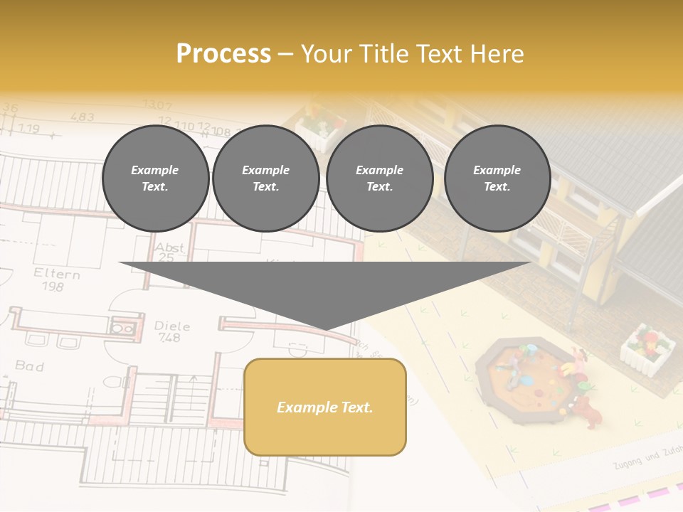 Alternative Energy Architecture Model Blueprint PowerPoint Template