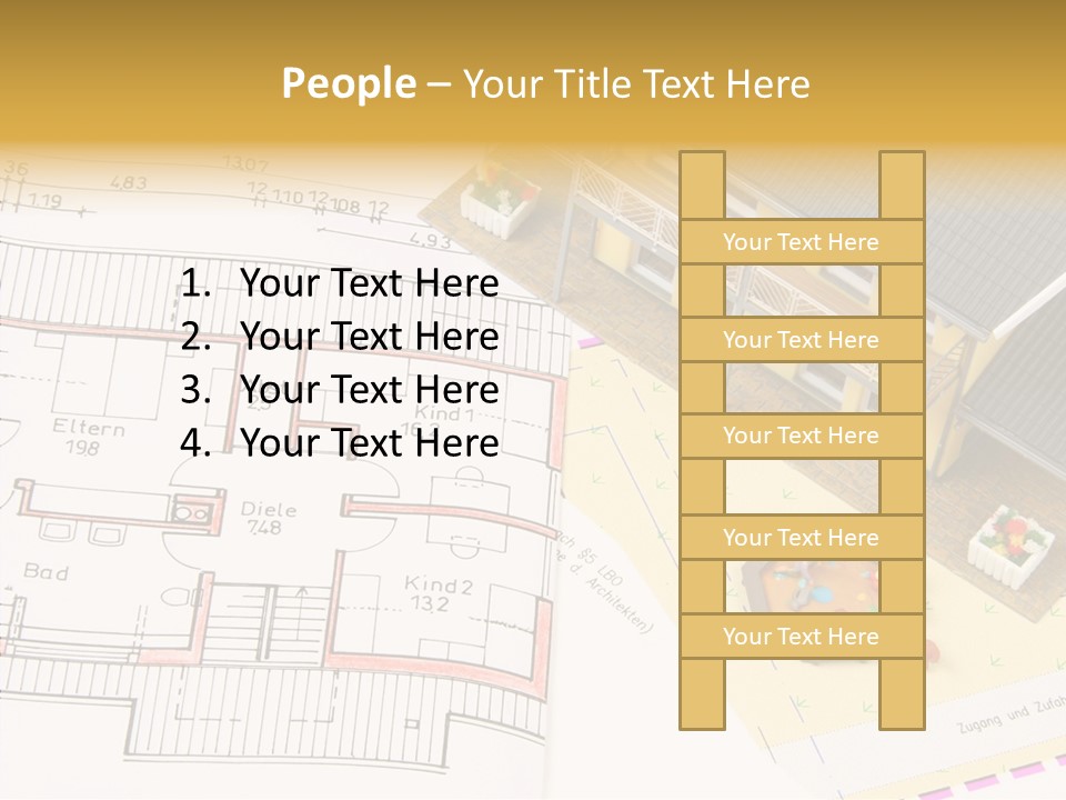 Alternative Energy Architecture Model Blueprint PowerPoint Template