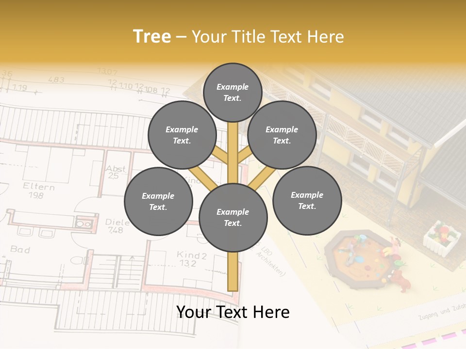 Alternative Energy Architecture Model Blueprint PowerPoint Template