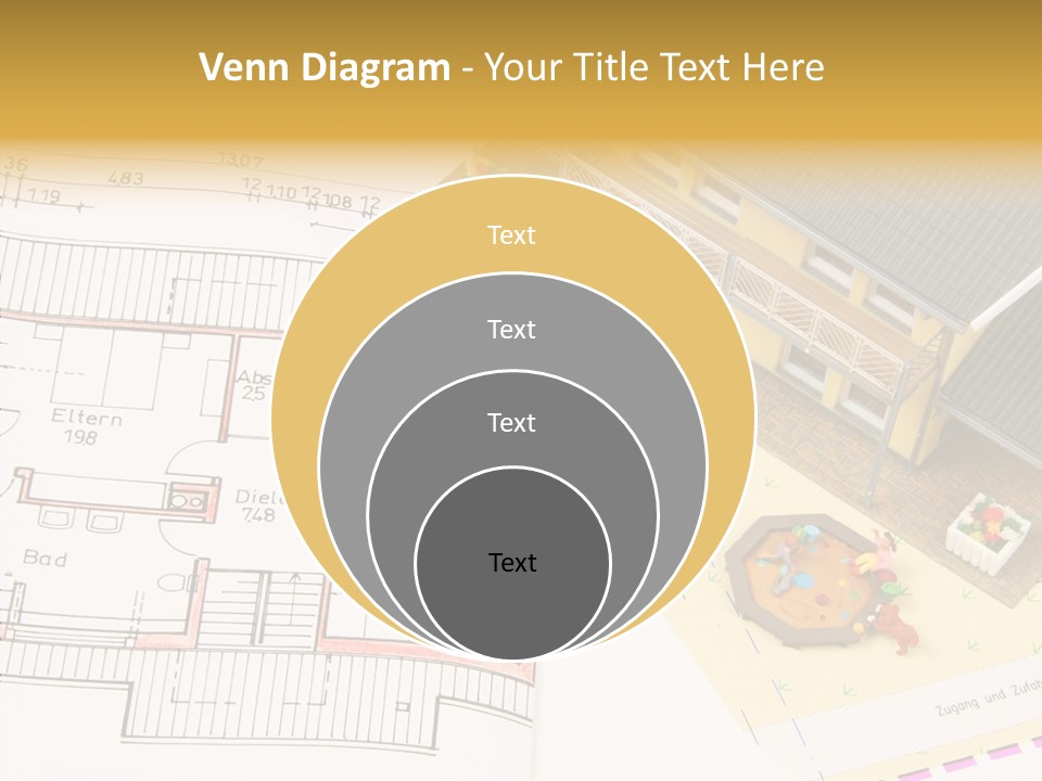 Alternative Energy Architecture Model Blueprint PowerPoint Template