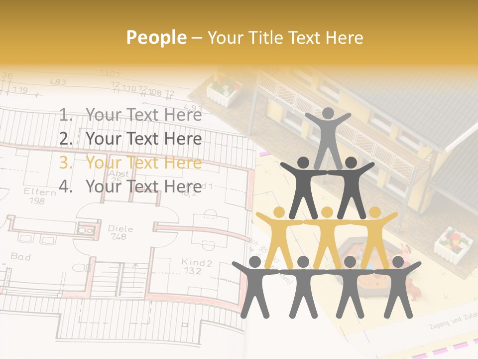 Alternative Energy Architecture Model Blueprint PowerPoint Template