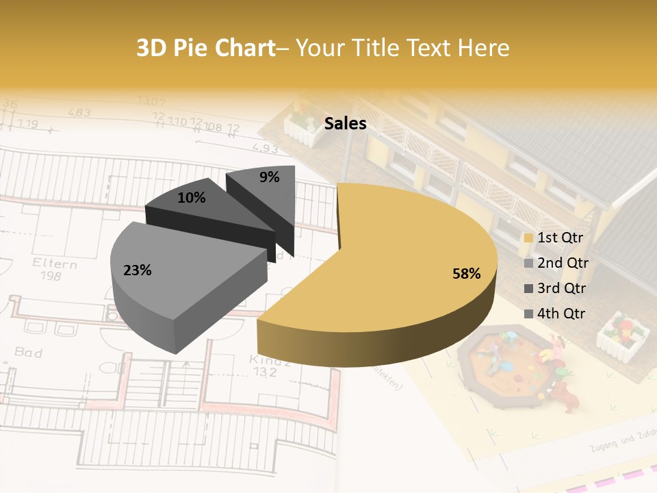 Alternative Energy Architecture Model Blueprint PowerPoint Template
