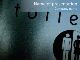 Reflection Symbol Metal PowerPoint Template