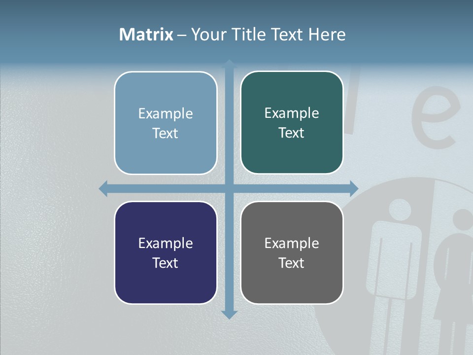 Reflection Symbol Metal PowerPoint Template