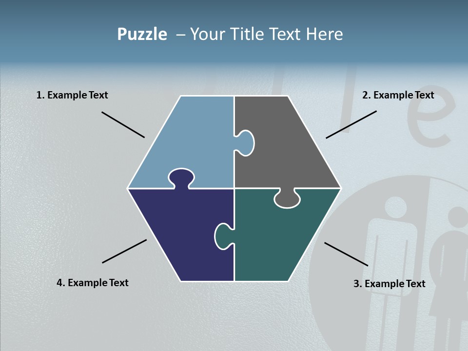 Reflection Symbol Metal PowerPoint Template