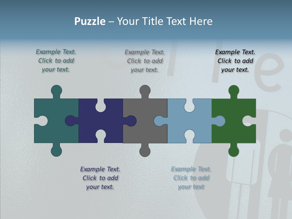 Reflection Symbol Metal PowerPoint Template