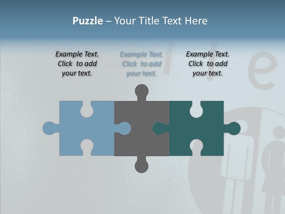 Reflection Symbol Metal PowerPoint Template