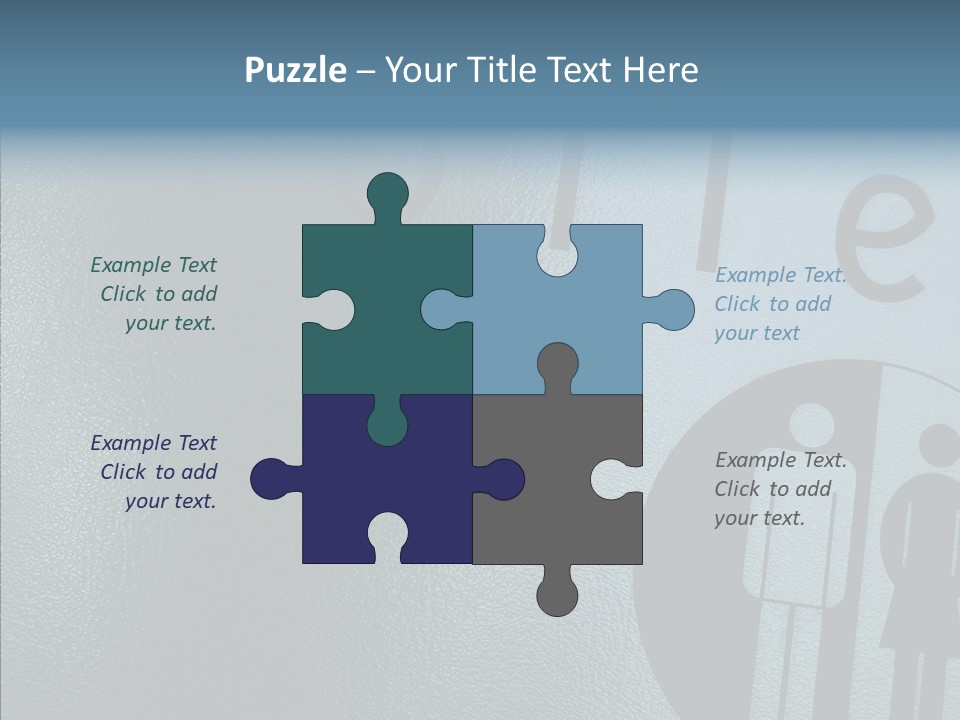 Reflection Symbol Metal PowerPoint Template