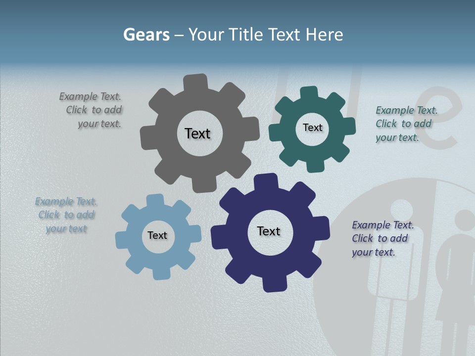 Reflection Symbol Metal PowerPoint Template