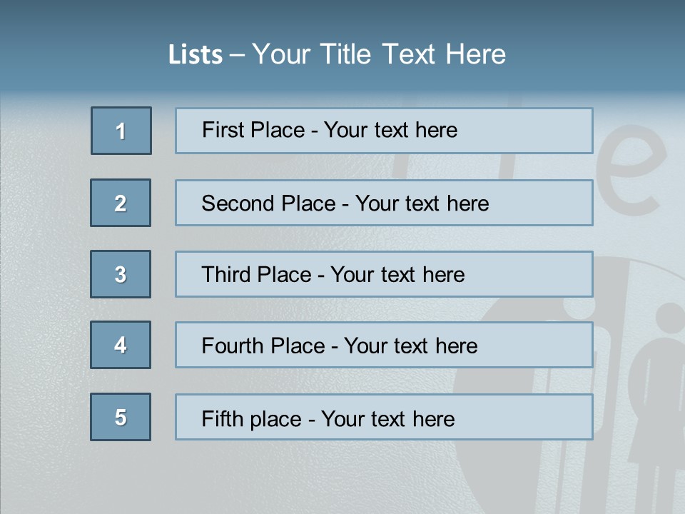 Reflection Symbol Metal PowerPoint Template