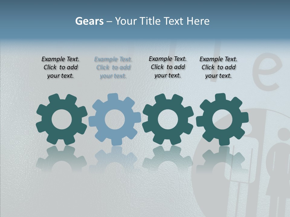 Reflection Symbol Metal PowerPoint Template